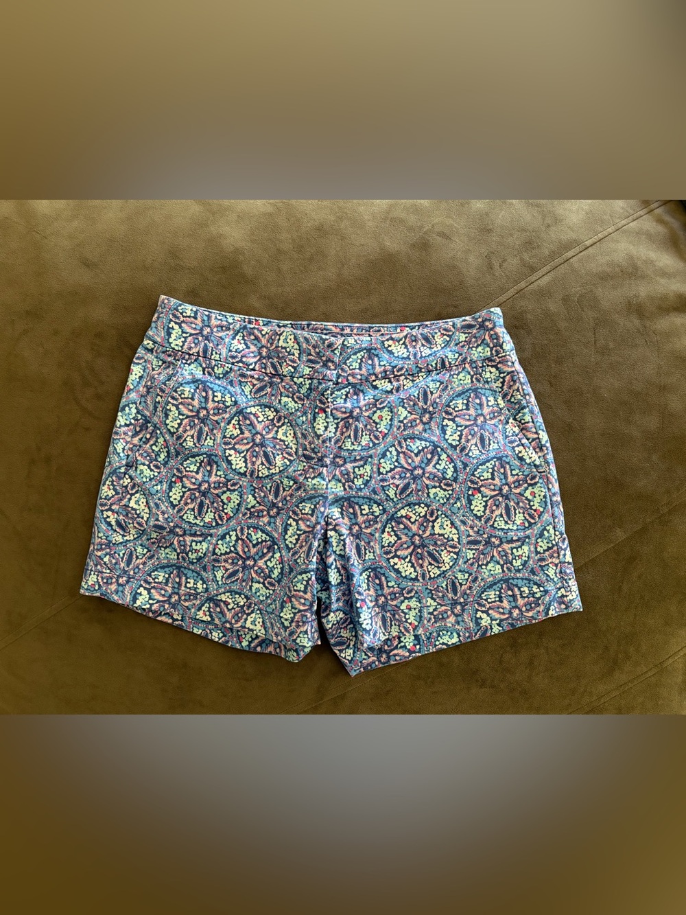 Vineyard Vines Multicolor Floral Medallion Print Shorts - Blue/Pink/Purple/White